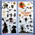 thumbnail image 2 of 72pcs 9 Halloween Window Stickers, Halloween Pumpkin Ghost Bat Window Stickers For Halloween Window Decorations, 2 of 4