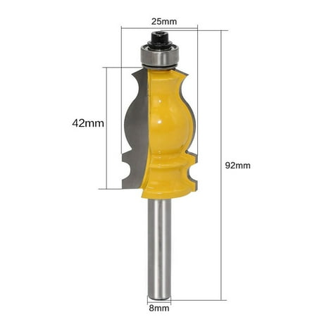 

Architectural Molding 1/2 / 8mm Shank Ogee Chisel Cutter Router Bit Woodworking