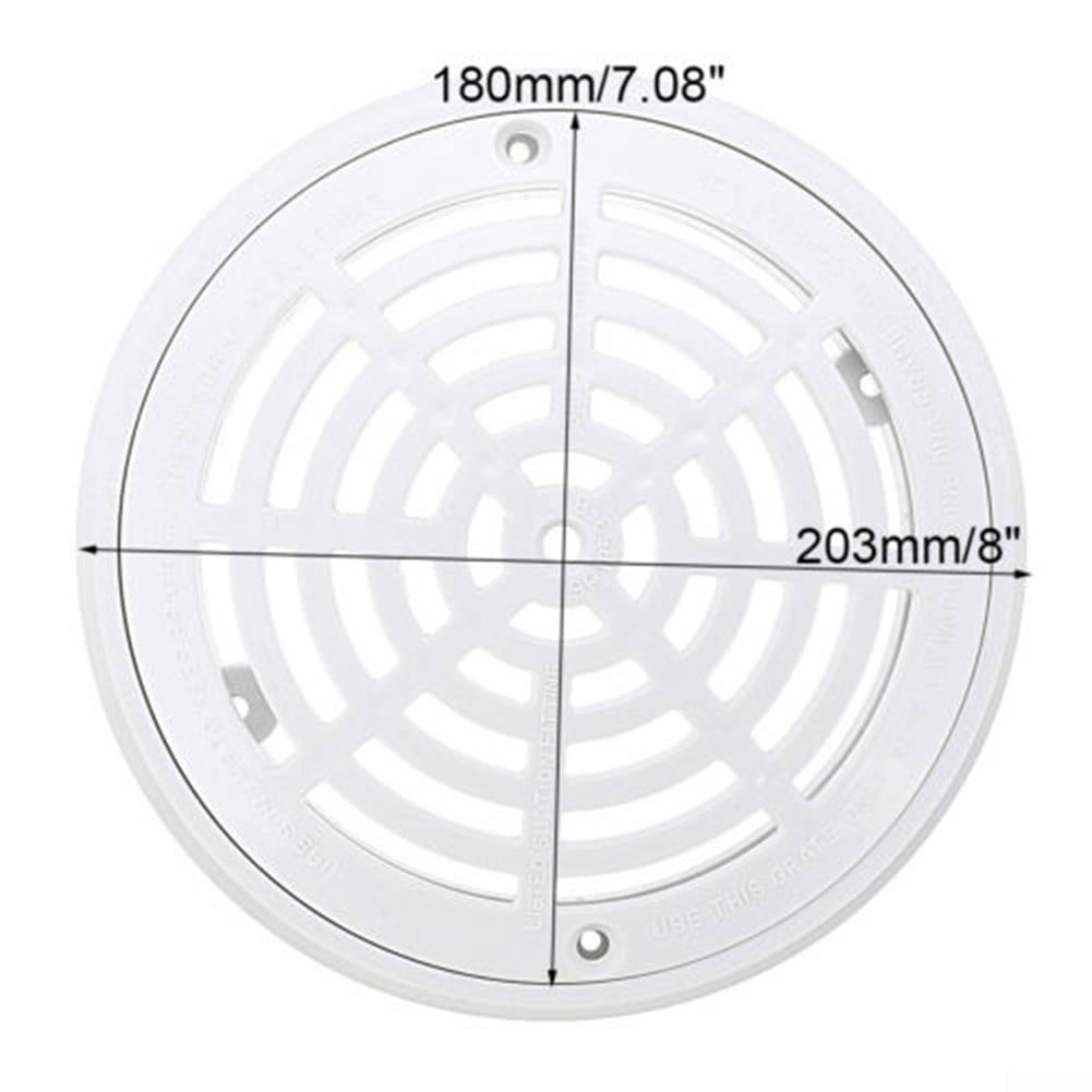 Details about   Swimming Pool Drain Cover 2 3/8" x 4" Gutter Cover Top Drain Bright White