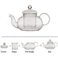thumbnail image 5 of Glass Teapot 20oz with Infuser,Borosilicate Kettle Set Tea Pot for Loose Tea, Flowering Teas ,Stovetop and Microwavable Safe(600ml), 5 of 12