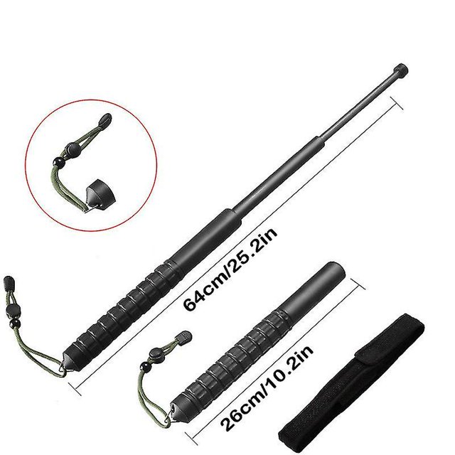 Herramientas de autoprotección, bastones de trekking, columpio antideslizante, flexible, plegable, suministros para exteriores ZefeiWu 8390614351691