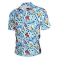 thumbnail image 2 of Camisa de manga corta para hombre, camisa hawaiana para hombre, camisa abotonada de moda para hombre, camisa hawaiana para hombre, diseño de clase mundial, 2 of 5