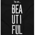 thumbnail image 2 of You Beautiful Pretty Gorgeous Sweet Womens Slim Fit Graphic Tee Brisco Brands S, 2 of 5
