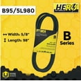 thumbnail image 2 of HERO® 5/8 inch x 98 inch Aramid Kevlar Lawn Mower Belt Replacement For Reference B95 5L980, 2 of 2
