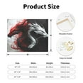 thumbnail image 2 of Logiee Cool Black And White Dragon Print Canvas Wall Art ,Art Poster,Canvas Decorative Picture,Decor Wall Pictures for Living Room Bedroom Bathroom,Ready to Hang, 2 of 6
