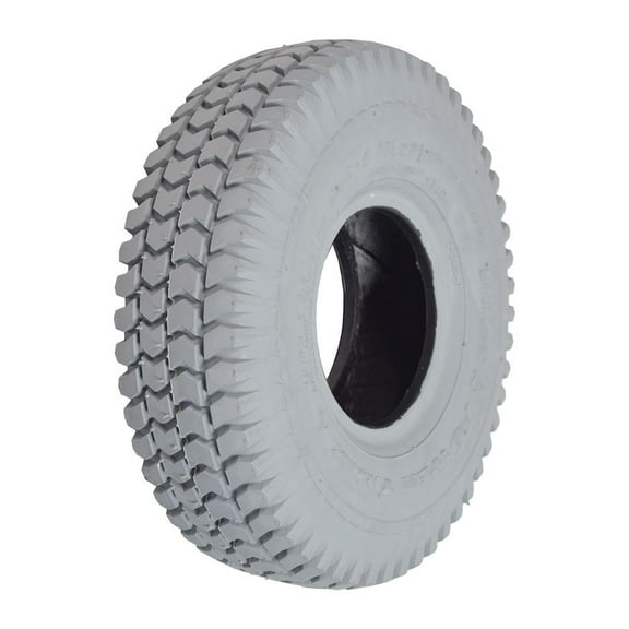 AlveyTech 3.00-4 (10"x3") Pneumatic Mobility Tire with Powertrax C248 Tread - Replacement Power Chair and Scooter Tires for ActiveCare, Drive, Invacare, PaceSaver, Pride, and Rascal (TAG113100)