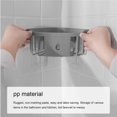 thumbnail image 4 of Ounissouiy Estante de almacenamiento PP Triangular autoadhesivo cepillo autodrenante botella esponja organizador casa cocina baño soporte rosa Organizadores de utensilios de cocina gris oscuro, 4 of 6