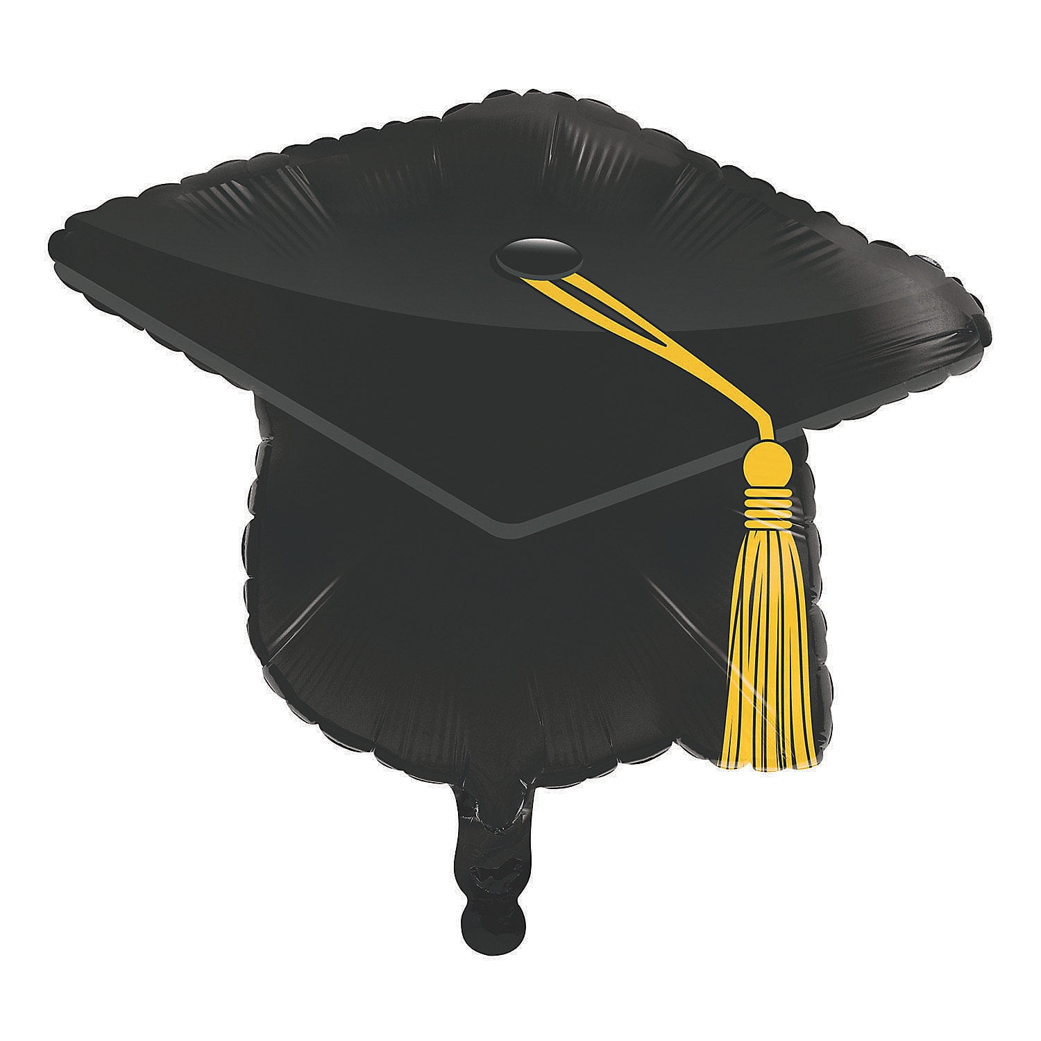 2 Metallic Silver hat Graduation Balloon Weights 15" tall centerpiece decoration 