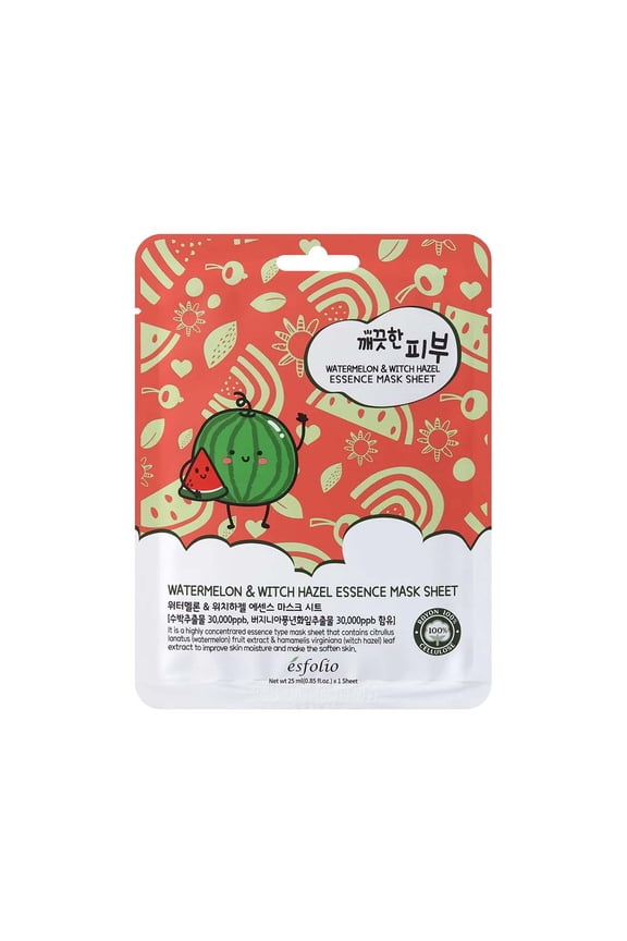 Watermelon & Witch Hazel Essence Mask Sheet (10 Sheets)