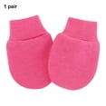 thumbnail image 4 of Guantes para bebés Qarigey Material Algodón spandex Diseño considerado Color Rosa roja, 4 of 6
