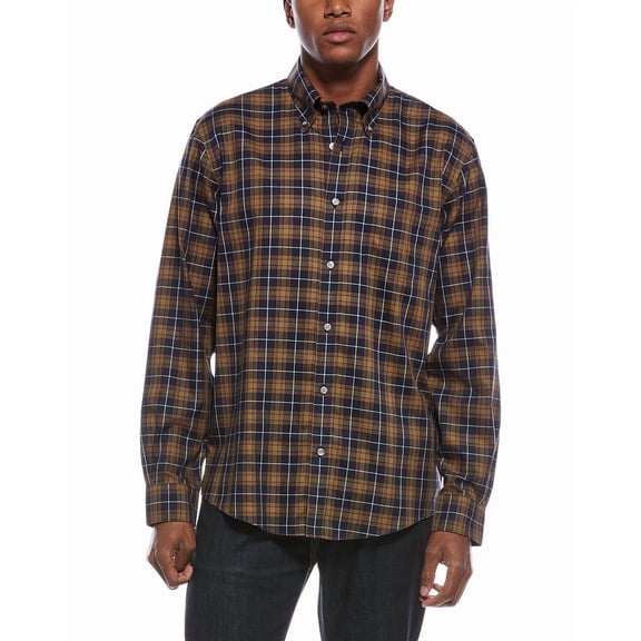 Brooks Brothers mens  Pattern Button Shirt, l, Green