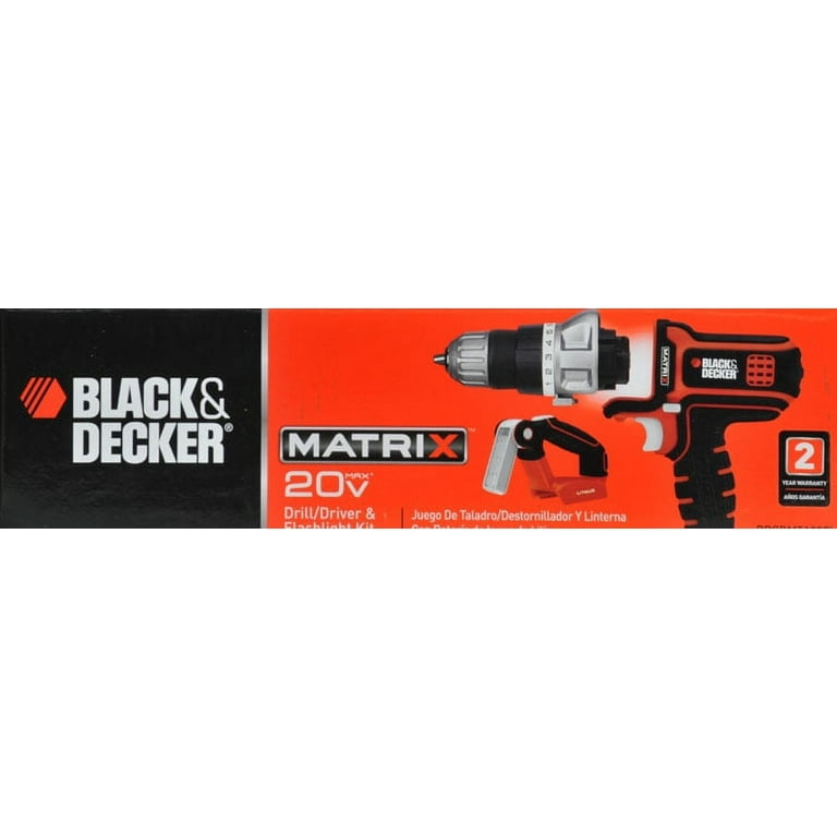  BLACK+DECKER 20V MAX MATRIX Drill, Power Tool Combo