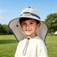 thumbnail image 2 of Kids Sun Hat Solar Fan Hat with Detachable Neck Large Brim Sun Adjustable Cap, 2 of 3