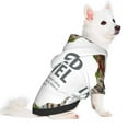 thumbnail image 2 of Fotbe World Travel Print Small Dog Sweater Hoodies Pet Grey Hooded Soft Fleece Sweatshirts with Pocket Fall Winter Puppy Cat Sweaters Warm Clothes-X-Large, 2 of 7