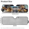 thumbnail image 5 of Uorisanigo Windshield Sun Shade, Funny Giraffe Animal Print Car Sunshade for 2018-2024 2025 Jeep Wrangler JL / 2020-2024 Jeep Gladiator JT, UV Rays Blocker Sun Visor Shade Keep Vehicle Cool, 5 of 7