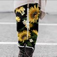 thumbnail image 2 of Leggings for Women Autumn and Winter Sunflower Daisy Print Low Waist Printed Long Casual Fashion Leggings, 2 of 4