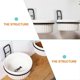 thumbnail image 4 of Hanging Flower Pot Pet Accessory Food Feeding Dish Stand Flower Pot Ring Bracket Wall Mount Pot Holder, 4 of 4