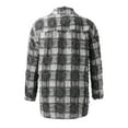 thumbnail image 5 of WILLBEST Men's Casual Button-Down Shirts Mens Fashion Casual Loose Fringe Lapel Plaid Long Sleeved Shirt, 5 of 5