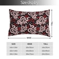 thumbnail image 2 of Honeii Snake And Rose Print Pillow Cases,Plush Throw Pillow Covers,Decorative Pillowcase for Sofa, Couch, Living Room-14"x20", 2 of 6
