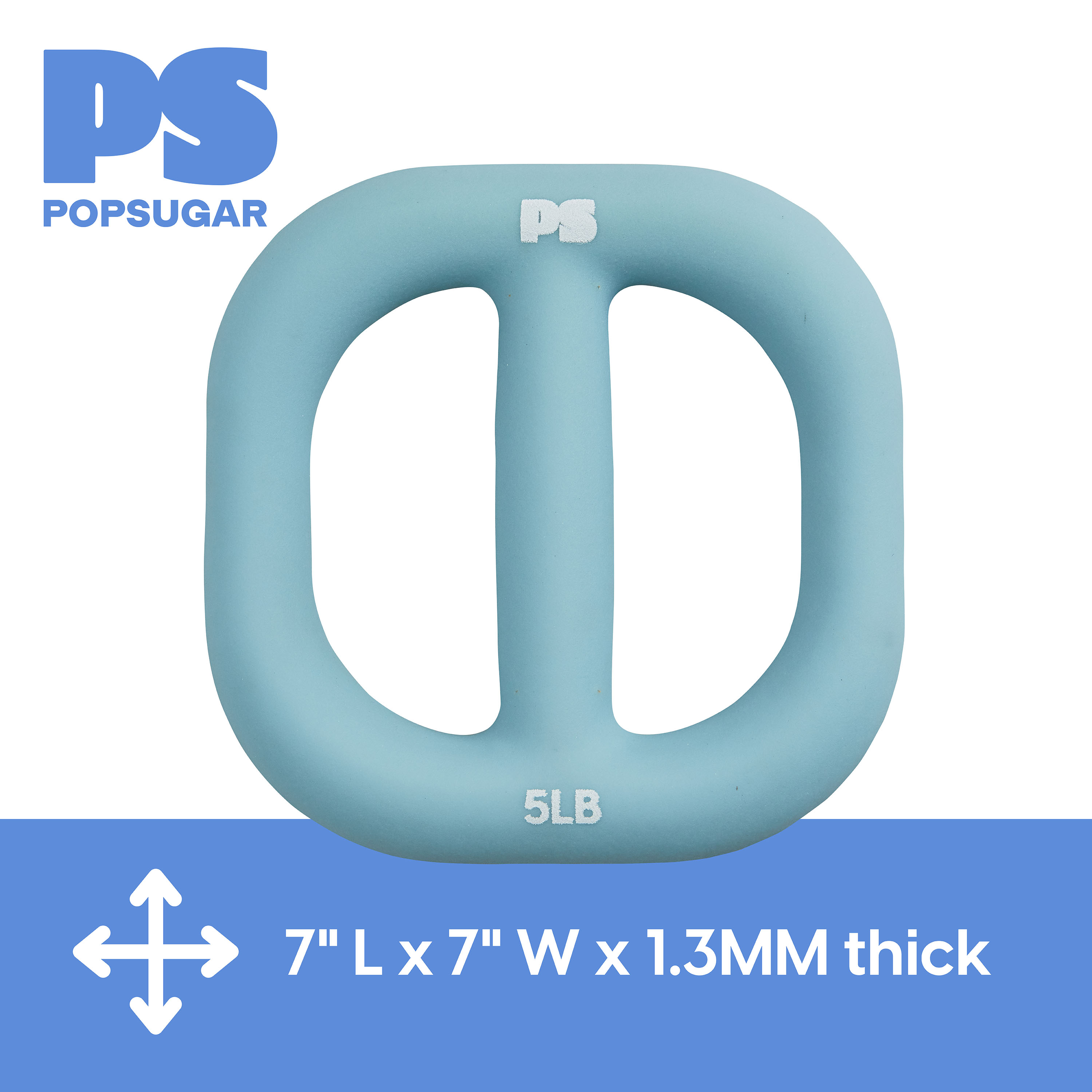 Popsugar Grip Weight 5lb, Sky Blue, Dumbbell