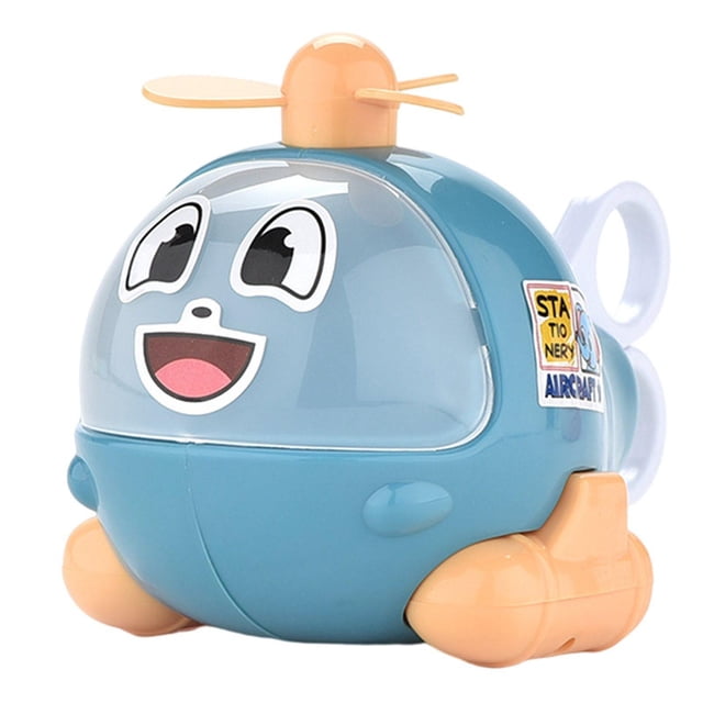 Ounissouiy Modelo de avión Juego de papelería de dibujos animados Útiles escolares para niños Azul Iluminación y accesorios Azul