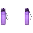thumbnail image 4 of Sonducket Taza de agua de 560ml, cuerda anticaída para exteriores, taza de leche de jugo de plástico, tazas esmeriladas para viajes al aire Violeta 2Conjunto, 4 of 6