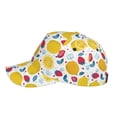 thumbnail image 3 of Xecao Strawberry Lemon for Baseball Cap: Unisex, crafted from classic polyester twill fabric, featuring a soft unconstructed design, 3 of 5