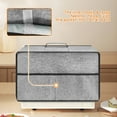 thumbnail image 2 of Dust Cover for Microwave Oven, Microwave Oven Cloth Cover with Front Pocket,Gray, 2 of 7