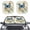 Blue Butterfly, variant on Binienty Hippie Flower Car Sun Shade for Windshield Sun Shield for Front Window Blocks UV Rays Soft Heat Reflector-Keep Your Vehicle Cool Car Interior Accessories for Sun Heat