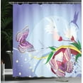 thumbnail image 4 of Ambesonne Floral Shower Curtain, Fantasy Colorful, 69"Wx75"L, Multicolor, 4 of 5