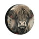 thumbnail image 1 of Balery Butterfly Cow With Flowers Cubiertas para Neumáticos - Protector Resistente para Neumáticos de Camioneta, SUV, Remolque, Camper y RV-17 inch, 1 of 5