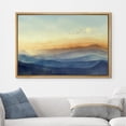 thumbnail image 2 of PixonSign Framed Canvas Print Wall Art Sunset Pastel Sky Gradient Nature Wilderness Illustrations Fine Art Decorative Farmhouse/Country Relax/Calm/Cozy Multicolor Zen for Bedroom - 16"x24" Natural, 2 of 5