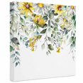 thumbnail image 2 of Ships Next Day Canvas Wall Art 10"x10",Flowers Eucalyptus Wood Framed Canvas Print Painting,Rustic Botanical Daisy Leaves Floral Ready to Hang Small Picture Wall Decor for Home Kitchen Nursery Office, 2 of 9