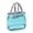 Blue, variant on CoreLiving Glass Vase with Elegant Purse Design, Unique Flower Vase with Handle and Bubbles, Multifunctional Fish Bowl Glass for Home Decor Office Garden Wedding Centerpiece Events