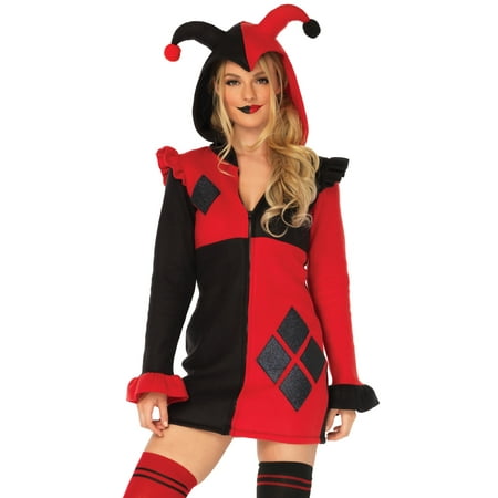 Leg Avenue Women's Cozy Harlequin Jester Halloween Costume