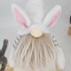 thumbnail image 5 of Bewildely Adorno de muñeco sin rostro de Pascua, 2 piezas, para decoración festiva del hogar, bonito adorno de conejo Animales de peluche y juguetes de peluche, 5 of 5