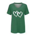 thumbnail image 4 of beishanbush Hot Sales Saving $10 Womens Short Sleeve Tops Women's Print T-Shirt,Round Neck Short Sleeve Lightweight Soft Casual Summer Under $10, 4 of 5