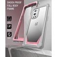 thumbnail image 5 of Poetic Guardian Case for Oneplus 9 Pro 5G, Clear Case with Built-in Screen Protector, Pink/Clear, 5 of 6