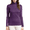 Purple, variant on Turtleneck Mulberry Silk Thermal Shirts for Women Long Sleeve Tops Lightweight Base Layer Shirt