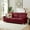 Red, variant on 82" cloud Sofa, Modern  3-Seater Sofa with Snowfleece Fabric, Beige sofa for Living Room, Bedroom, Office & Entertainment Spaces