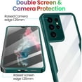 thumbnail image 6 of for Samsung Galaxy S21 Ultra Case, 360 Full Body Rugged Case with Built-in Screen Protector Transparent Heavy Duty Shockproof Bumper Cover for Galaxy S21 Ultra 6.8" (Green), 6 of 7