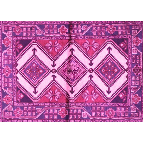 Ahgly Company Indoor Rectangle Persian Pink Traditional Area Rugs, 4' x 6'