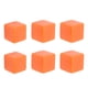 thumbnail image 3 of 6 cubos de dados en blanco, bloques de dados sin terminar para manualidades, rompecabezas para fiestas, dados de 6 caras, cubos de plástico naranja, 3 of 14