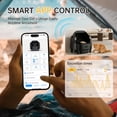 thumbnail image 5 of Automatic Self-Cleaning Cat Litter Box for Multiple Cats, Smart Open-Top Litter Box with App Control & Safety Sensors, Large Auto Cat Toilet with Waste Bags & Waterproof Mat, Black, 5 of 7