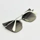 thumbnail image 2 of MIU MIU 56T NOIR MU56TS Silver Mirrored Black Crystal Pave Rimless Sunglasses, 2 of 6