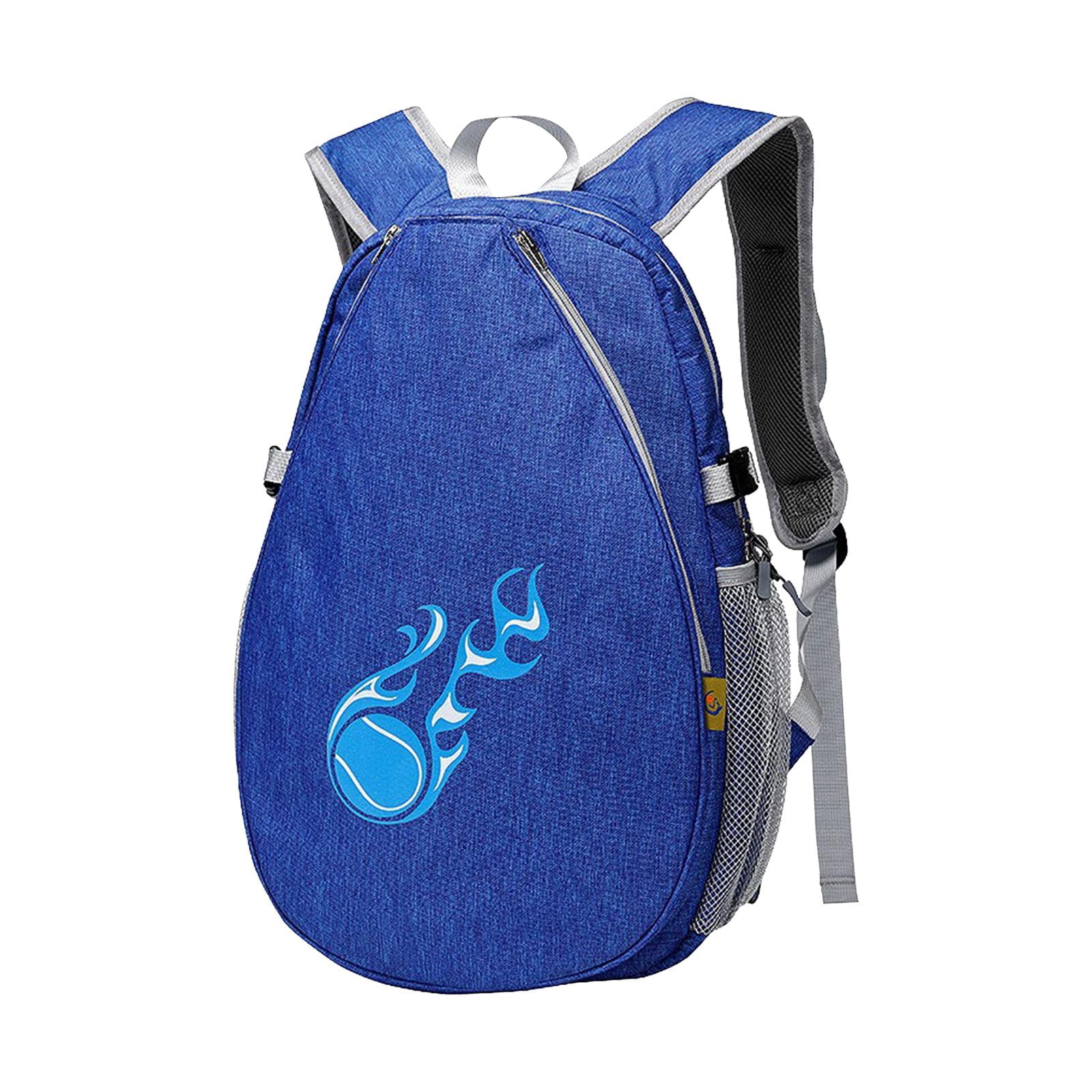 DimyFew Tennis Racket Bag Pickleball Racket Backpack Waterproof Outdoor Organizer Pocket Deep Blue