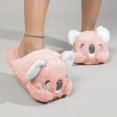 thumbnail image 2 of Vedolay Women Slippers Warm Knit Bootie Slippers Comfy Boots House Shoes Pink,M, 2 of 4