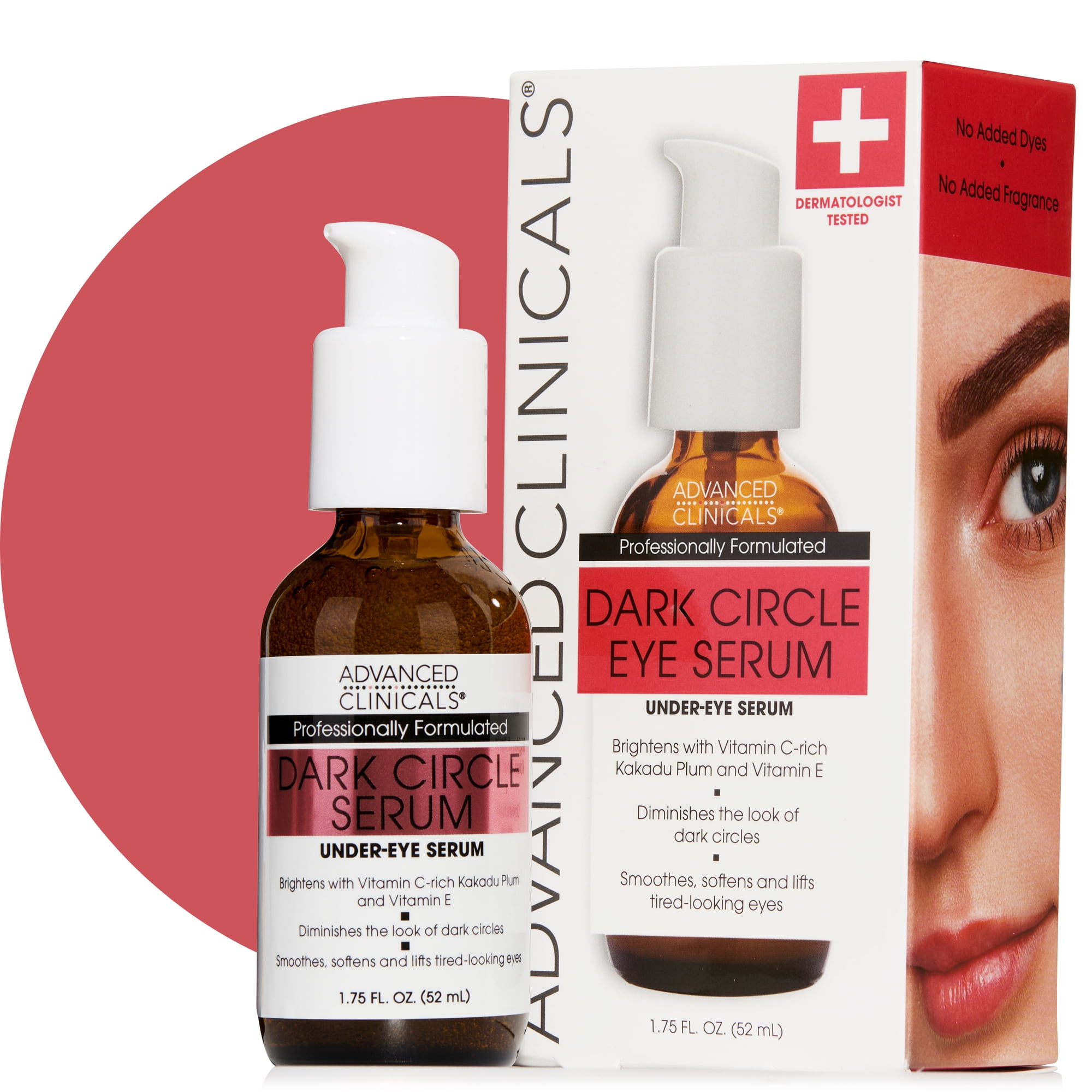 Advanced Clinicals Dark Circle Under Eye Face Serum. 1.75 fl oz