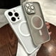 thumbnail image 5 of Funda Case For iPhone 15 14 13 12 11 Pro Max Plus Transparent For Magsafe Magnetic Lens Protection Matte Frosted Cover, 5 of 5