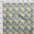 thumbnail image 3 of oneOone Polyester Spandex Dusty Teal Green Fabric Floral Sewing Craft Projects Fabric Prints By Yard 56 Inch Wide, 3 of 4